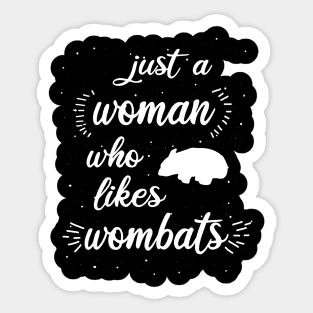 Frauen Wombat Liebe sternzeichen Design Fan Sticker